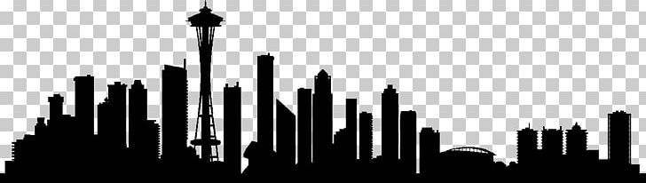 Seattle Skyline Drawing Silhouette PNG, Clipart, Animals, Art, Black And White, City, Computer Wallpaper Free PNG Download