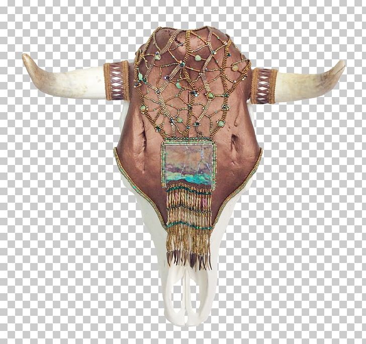 Cattle Skull Horn White Turquoise PNG, Clipart, Bead, Beadwork, Bone, Cattle, Cow Free PNG Download