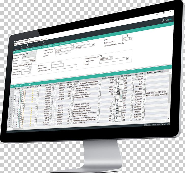 Sales Customer Relationship Management Enterprise Resource Planning Computer Monitors PNG, Clipart, Abas Erp, Business, Business Process, Computer Monitor, Computer Software Free PNG Download