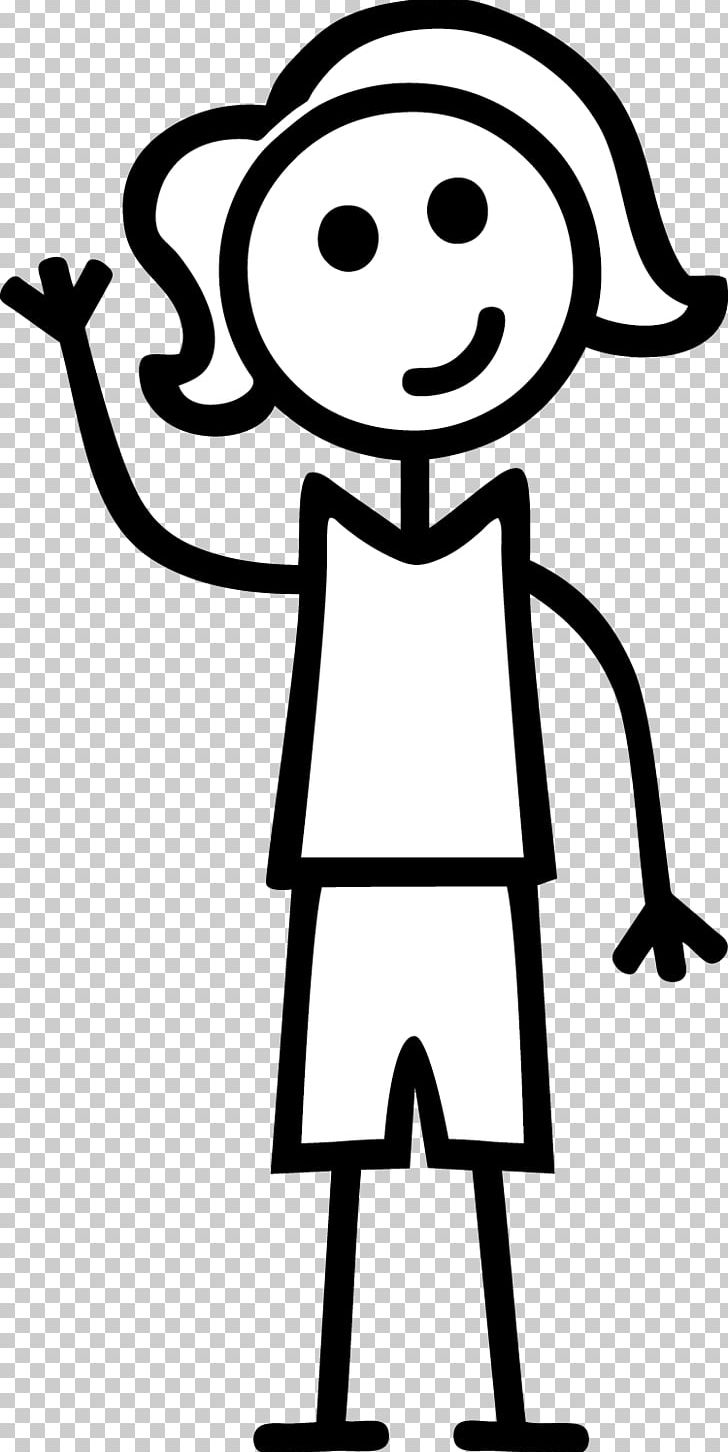 Stick Figure Woman Female Png Clipart Art Artwork Black And White Child Clip Art Free Png