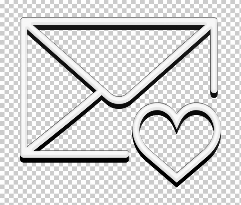Interaction Set Icon Mail Icon PNG, Clipart, Black And White, Heart, Interaction Set Icon, Line Art, Mail Icon Free PNG Download