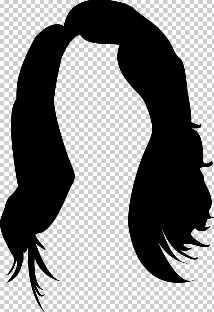 Long Hair Black Hair PNG, Clipart, Artwork, Beak, Black, Black And White, Black Hair Free PNG Download