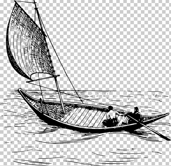 Sailboat Drawing PNG, Clipart, Black And White, Caravel, Dromon, Longship, Monochrome Free PNG Download