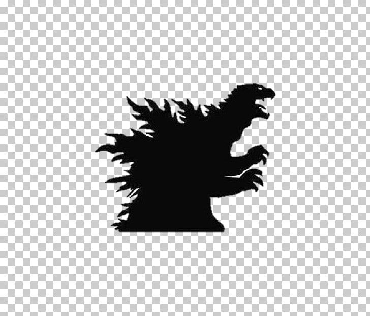 Godzilla Wall Decal Sticker PNG, Clipart, Black, Black And White, Carnivoran, Decal, Fictional Character Free PNG Download