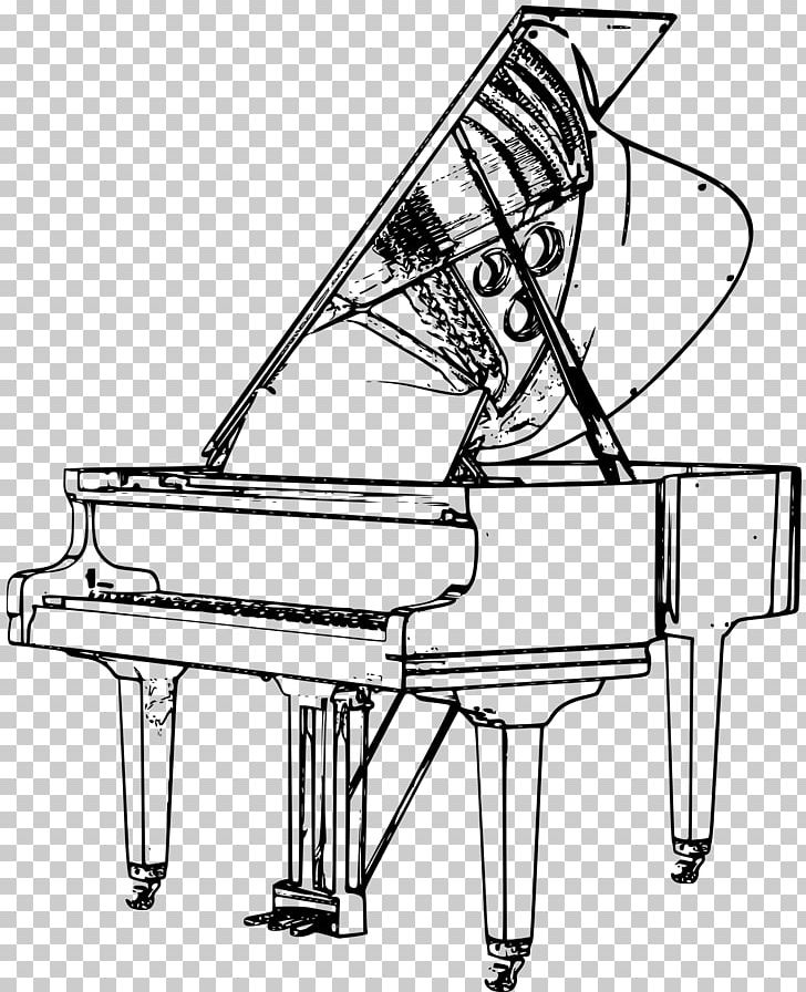Grand Piano Drawing Musical Instruments PNG, Clipart, Angle, Art, Artwork, Black And White, Clip Art Free PNG Download