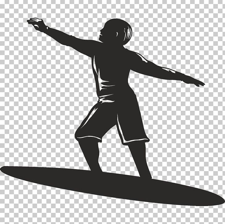 Silhouette Surfing PNG, Clipart, Animals, Arm, Balance, Black And White, Hand Free PNG Download