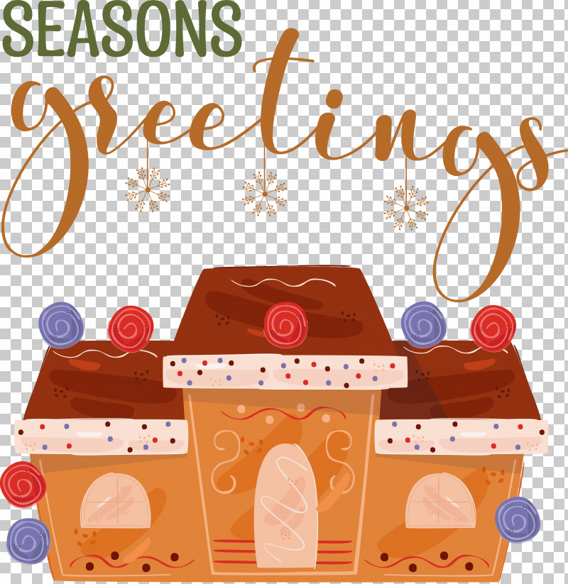 Seasons Greetings PNG, Clipart, Gingerbread, Merry Christmas, Seasons Greetings Free PNG Download