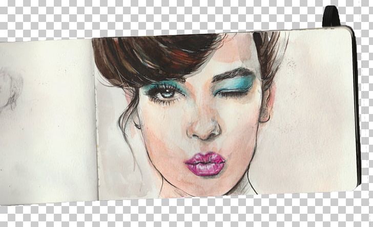 Creativity Watercolor Painting Sketchbook Idea PNG, Clipart, Beauty, Brown Hair, Calendar, Cheek, Creativity Free PNG Download