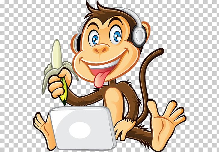 Laptop Monkey Cartoon PNG, Clipart, Animals, Cartoon, Computer, Electronics, Encapsulated Postscript Free PNG Download