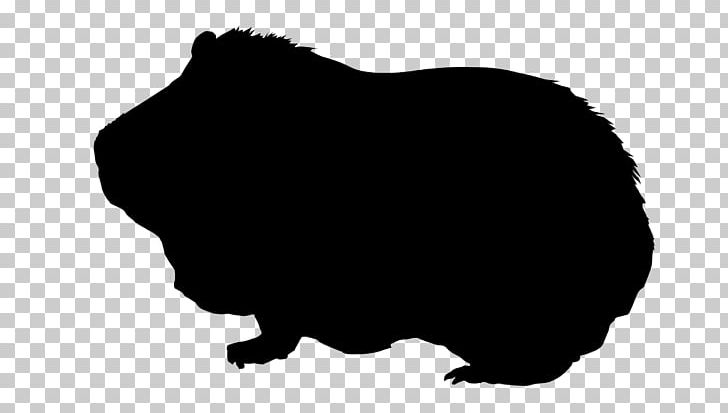 Guinea Pig Silhouette Rodent PNG, Clipart, Animal, Black, Black And White, Fauna, Guinea Pig Free PNG Download