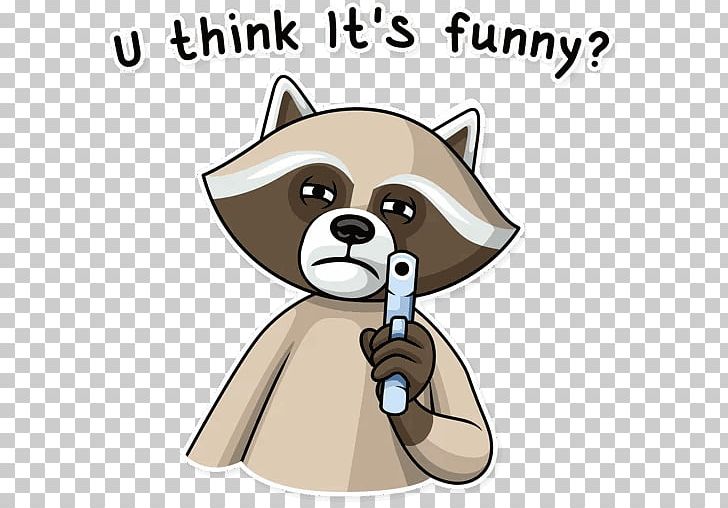 Raccoon Dog Telegram Sticker PNG, Clipart, Animals, Bear, Carnivoran, Cartoon, Cat Like Mammal Free PNG Download