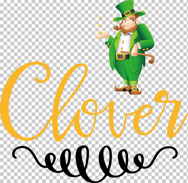 Clover St Patricks Day Saint Patrick PNG, Clipart, Behavior, Cartoon, Character, Clover, Happiness Free PNG Download