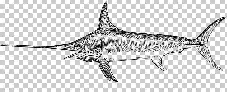 Swordfish Drawing Line Art PNG, Clipart, Billfish, Black And White, Bony Fish, Coloring Book, Drawing Free PNG Download