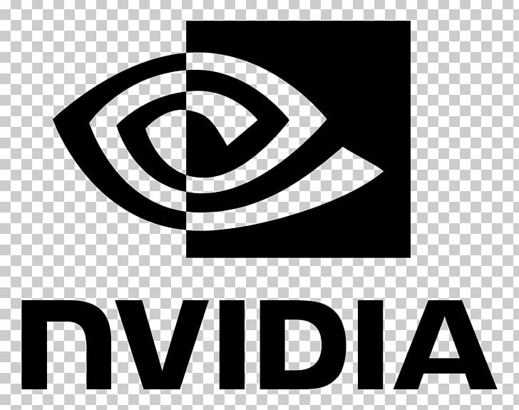 Nvidia GeForce Graphics Processing Unit Logo PNG, Clipart, Area, Black And White, Brand, Business, Circle Free PNG Download