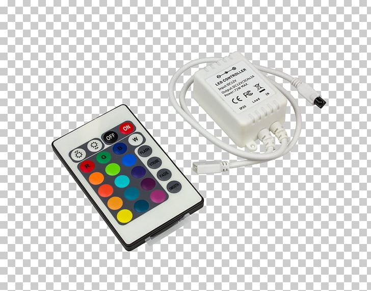 LED Strip Light Light-emitting Diode Adapter LED Lamp Solid-state Lighting PNG, Clipart, 93107, Adapter, Controller, Electrical Connector, Electronic Device Free PNG Download