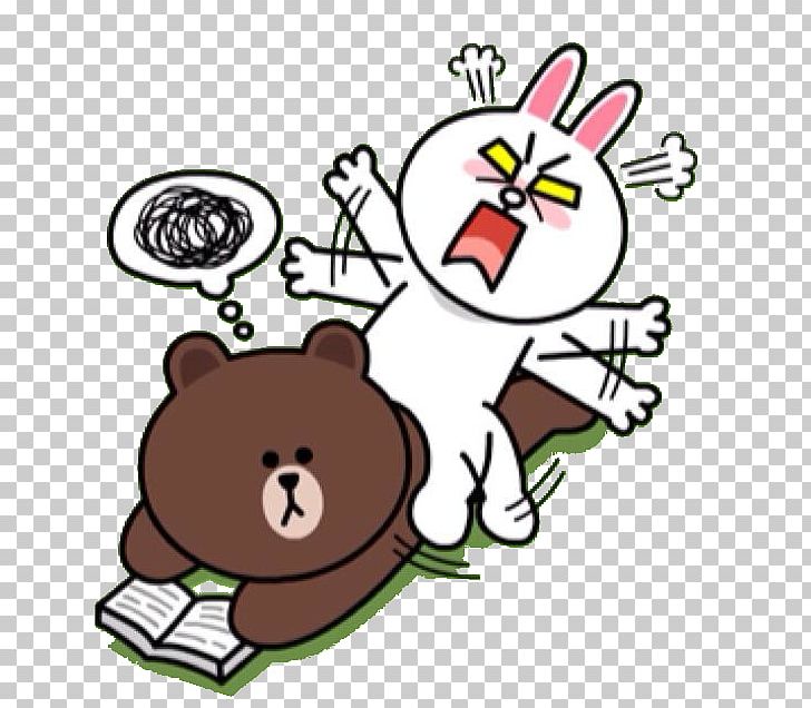 Brown Bear Sticker Rabbit Line Friends PNG, Clipart, Animals, Artwork, Bear, Blackberry Messenger, Brown Bear Free PNG Download