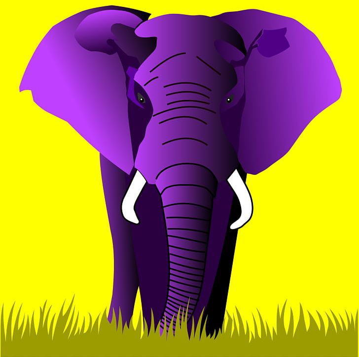 Elephant Purple Animals PNG, Clipart, African Elephant, Animal, Animals, Blue, Cattle Like Mammal Free PNG Download