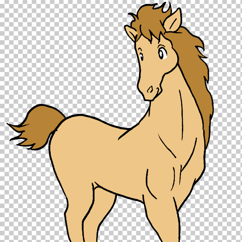 Mustang Foal Cat-like Line Art Halter PNG, Clipart, Animal Figurine, Cartoon, Cartoon Horse, Catlike, Character Free PNG Download