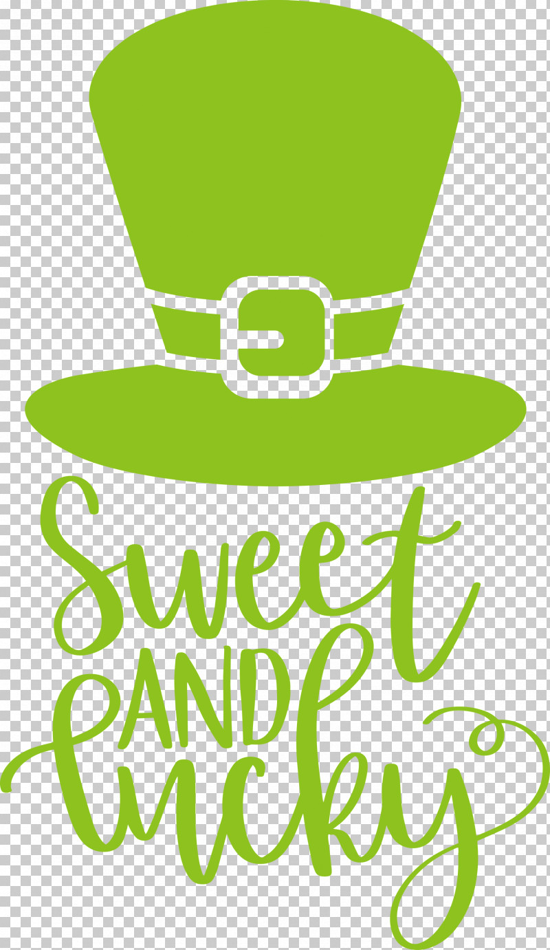 Sweet And Lucky St Patricks Day PNG, Clipart, Biology, Green, Leaf, Line, Logo Free PNG Download