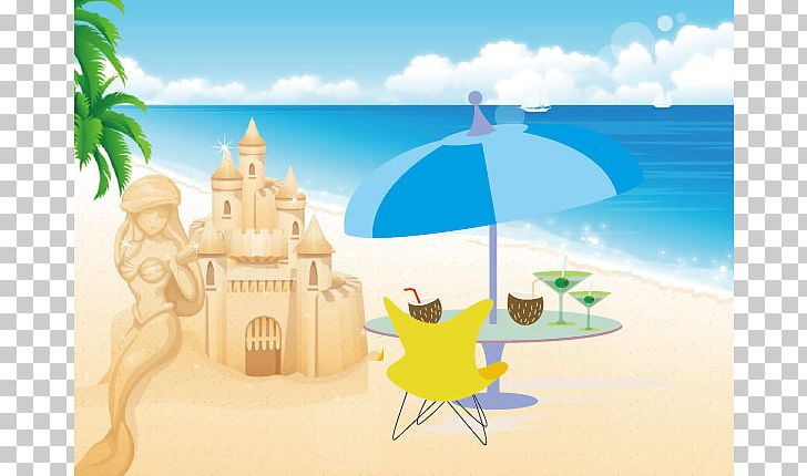 Beach Cartoon Sea Illustration PNG, Clipart, Background, Beaches, Beach Party, Computer Wallpaper, Cool Free PNG Download