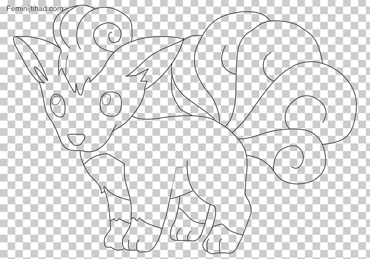 Line Art Drawing Vulpix Coloring Book PNG, Clipart, Angle, Animal Figure, Art, Artwork, Black And White Free PNG Download