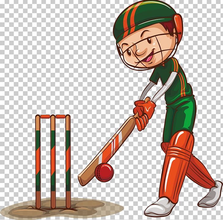 Cricket Sport Batting PNG, Clipart, Baseball Vector, Cartoon, Fictional Character, Game, Learn Free PNG Download