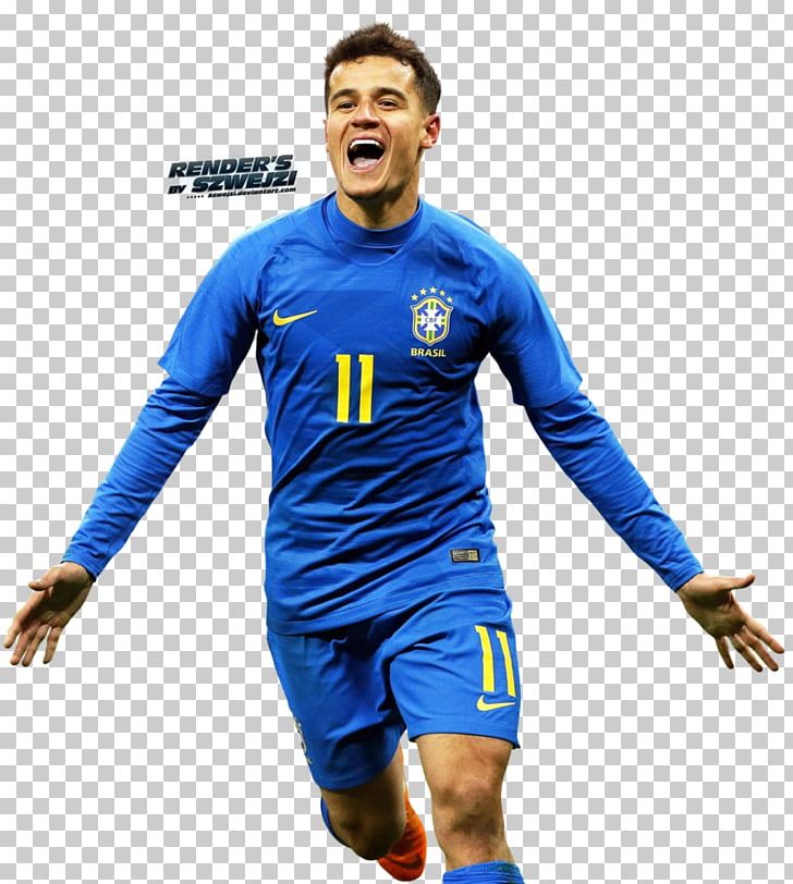 Philippe Coutinho Jersey Brazil National Football Team Football Player PNG, Clipart, Ball, Blue, Brazil National Football Team, Clothing, Deviantart Free PNG Download