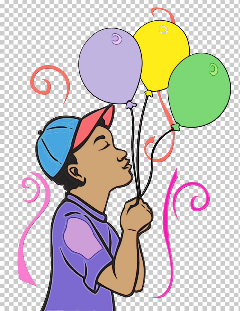Balloon Cartoon Text Purple Line PNG, Clipart, Area, Balloon, Behavior, Cartoon, Happiness Free PNG Download
