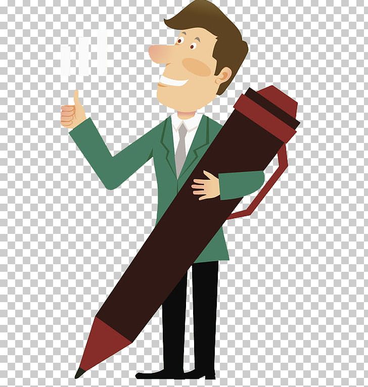 Pen Drawing Cartoon Illustration PNG, Clipart, Art, Background Green, Blush, Business Man, Clothing Free PNG Download