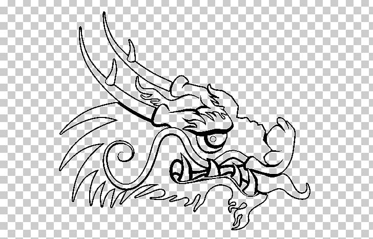 Coloring Book Drawing Chinese Dragon Chinese New Year PNG, Clipart, Adult, Art, Artwork, Black, Black And White Free PNG Download