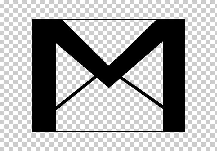 Gmail Computer Icons Email Logo PNG, Clipart, Angle, Area, Black, Black And White, Brand Free PNG Download