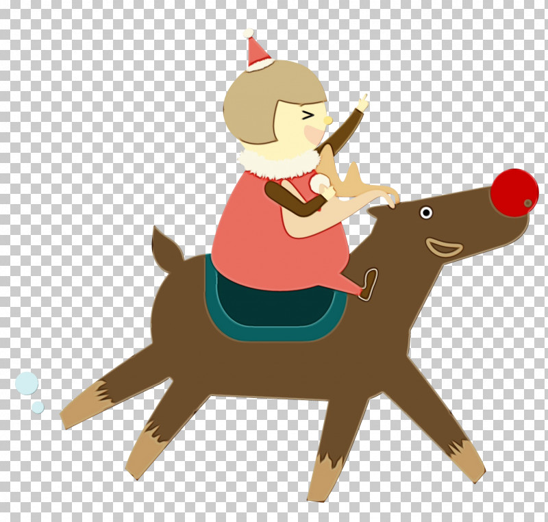 Reindeer PNG, Clipart, Behavior, Character, Character Created By, Human, Paint Free PNG Download