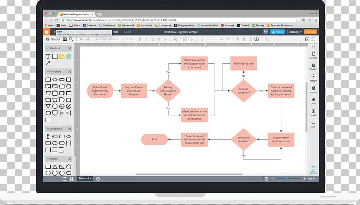 how to download a flowchart from lucidchart