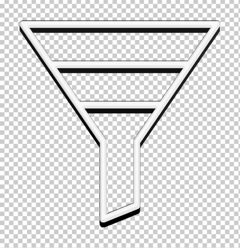 Funnel Icon Filter Icon Chart And Diagram Icon PNG, Clipart, Cocktail Glass, Filter Icon, Funnel Icon, Geometry, Line Free PNG Download