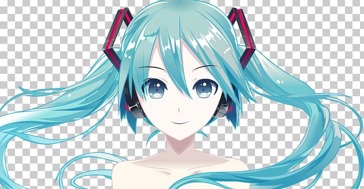 Hatsune Miku Vocaloid PNG, Clipart, Anime, Art, Black Hair, Blue, Cartoon Free PNG Download