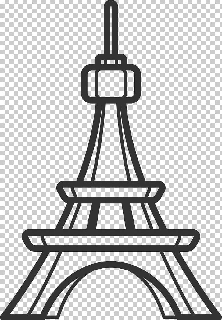 eiffel tower silhouette drawing