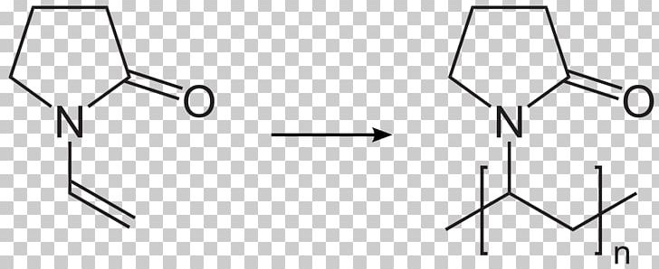 Polyvinylpyrrolidone Polymer Polyvinylpolypyrrolidone Monomer 2-Pyrrolidone PNG, Clipart, Angle, Area, Black And White, Chemical, Chemical Compound Free PNG Download