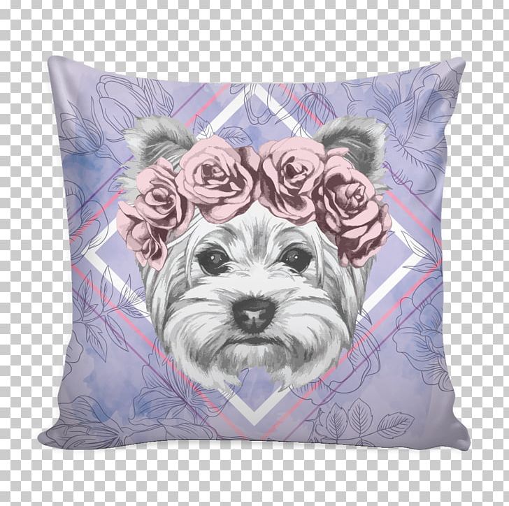 Yorkshire Terrier Dog Breed Throw Pillows Cushion PNG, Clipart, Art, Cushion, Dog, Dog Breed, Dog Like Mammal Free PNG Download