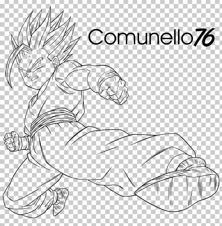 Line Art Drawing Gohan PNG, Clipart, Angle, Area, Arm, Art, Artwork Free PNG Download