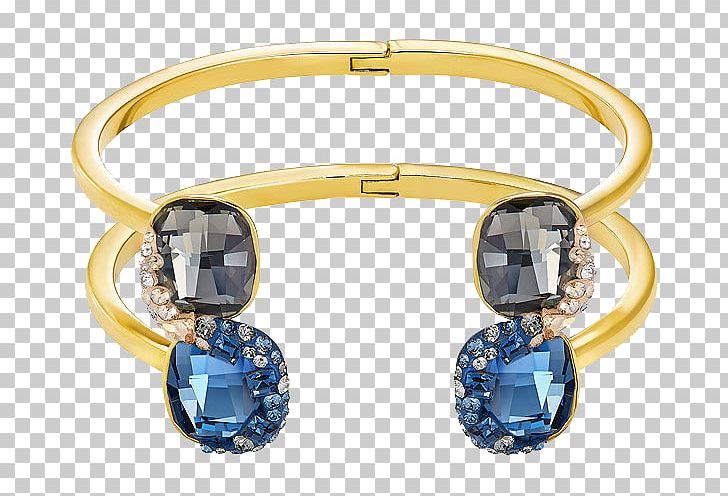 Earring Swarovski AG Bangle Bracelet Jewellery PNG, Clipart, Blue, Blue Gem, Body Jewelry, Crystal, Fashion Free PNG Download