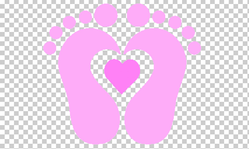 Footprint PNG, Clipart, Footprint, Heart, Love, Magenta, Pink Free PNG Download
