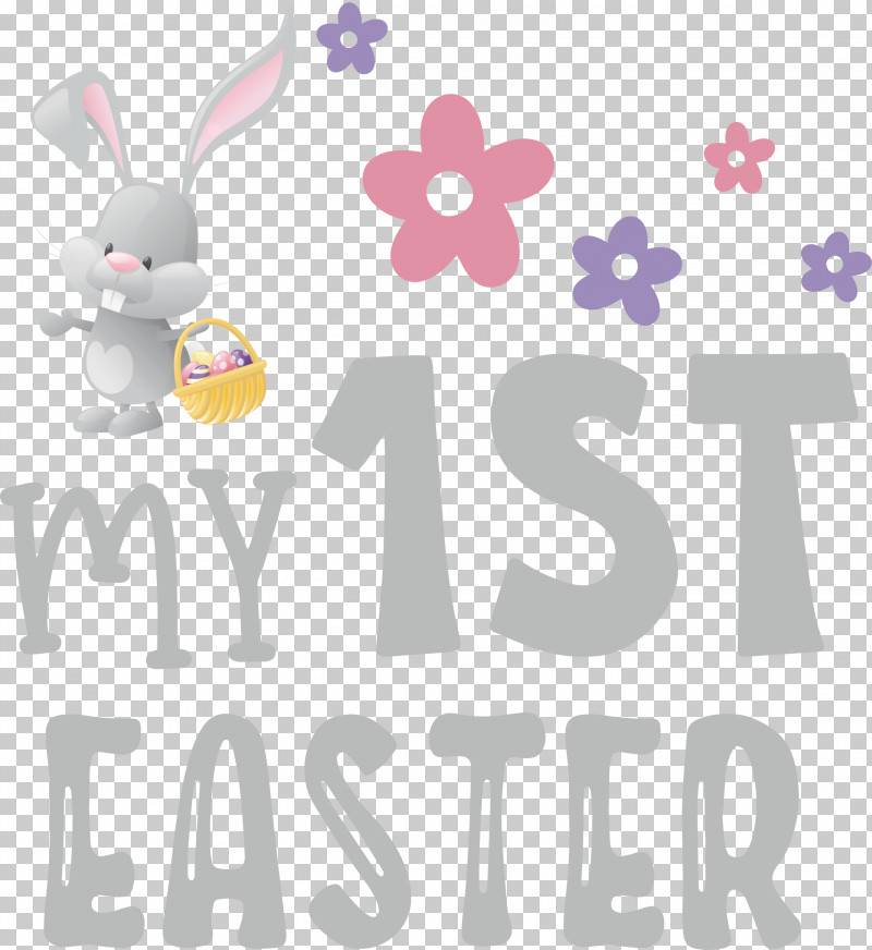 Happy Easter Day My 1st Easter PNG, Clipart, Biology, Cartoon, Easter Bunny, Happy Easter Day, Logo Free PNG Download