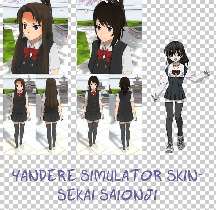 Sekai Saionji Kotonoha Katsura School Days Yandere Simulator Yuno Gasai PNG, Clipart, Anime, Black Hair, Clothing, Female, Girl Free PNG Download