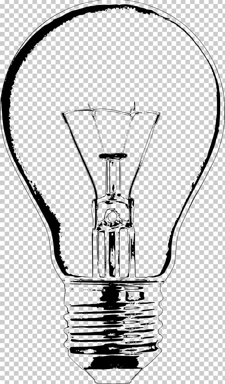 Incandescent Light Bulb Drawing PNG, Clipart, Art, Black And White, Clip Art, Compact Fluorescent Lamp, Drawing Free PNG Download