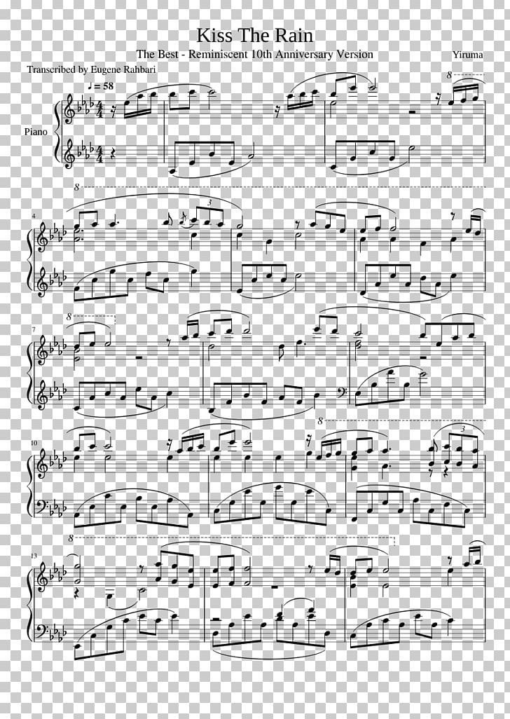 Kiss The Rain Sheet Music Piano Chord River Flows In You PNG, Clipart, Angle, Area, Black And White, Chord, Diagram Free PNG Download