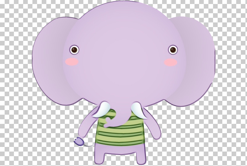 Elephant PNG, Clipart, Cartoon, Elephant, Paint, Pink, Purple Free PNG Download
