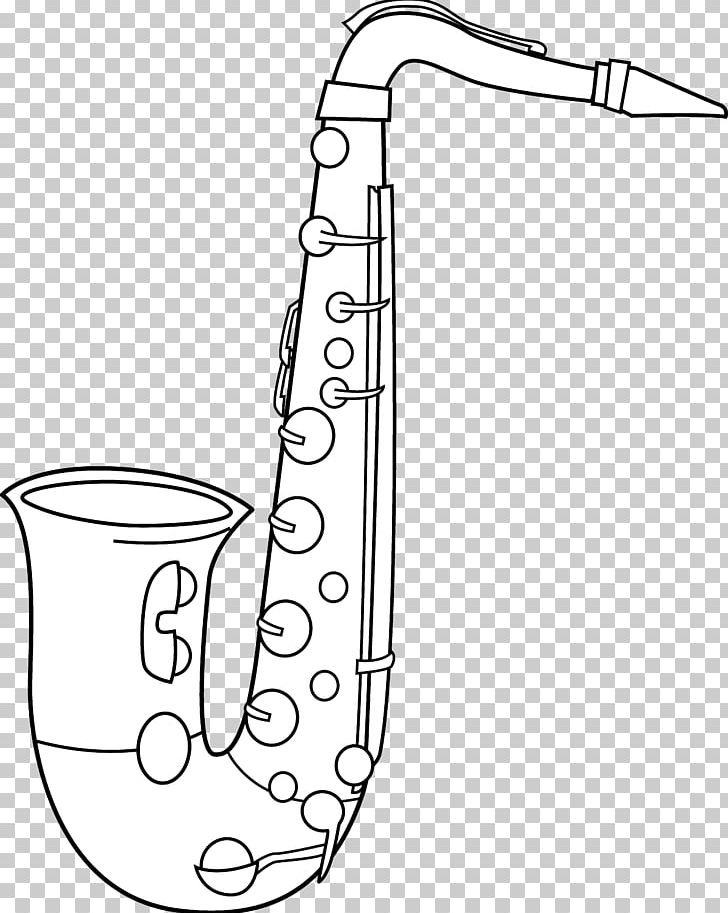 saxophone clipart black and white