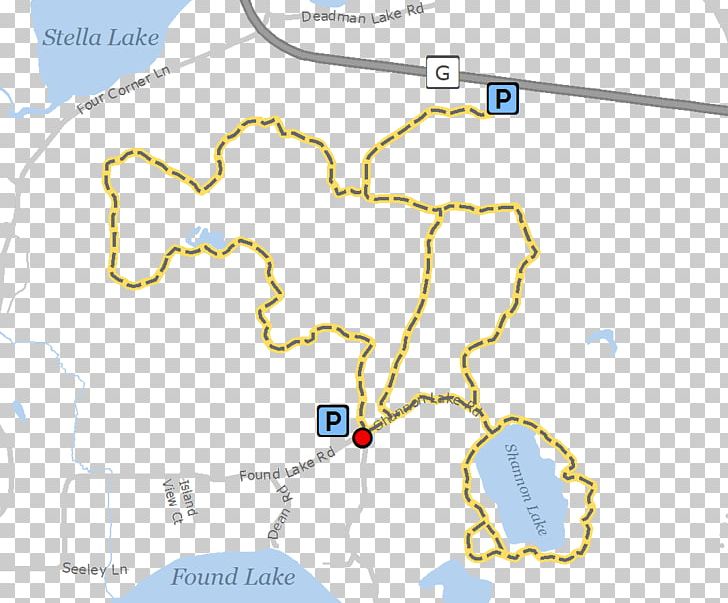 Shannon Lake Road Found Lake Trail Map PNG, Clipart, Area, Decker Lake, Found Lake, Hiking, Lake Free PNG Download