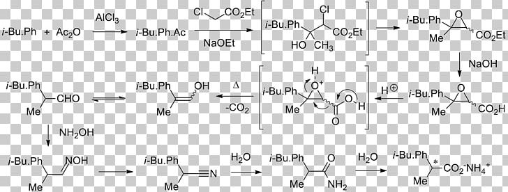 Chemical Synthesis Ibuprofen Boots UK Organic Chemistry PNG, Clipart, Angle, Area, Black And White, Carbon Dioxide, Chemical Reaction Free PNG Download