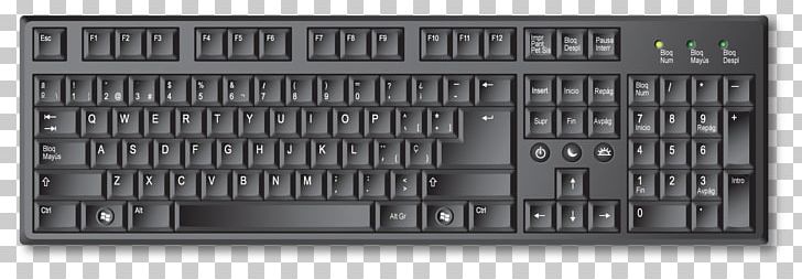 Computer Keyboard Numeric Keypads Space Bar PNG, Clipart, Black And White, Computer, Computer Hardware, Computer Keyboard, Electronic Device Free PNG Download